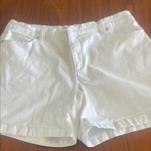 Gloria Vanderbilt White Jean Shorts Classic Design